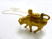 baby bull  necklace 